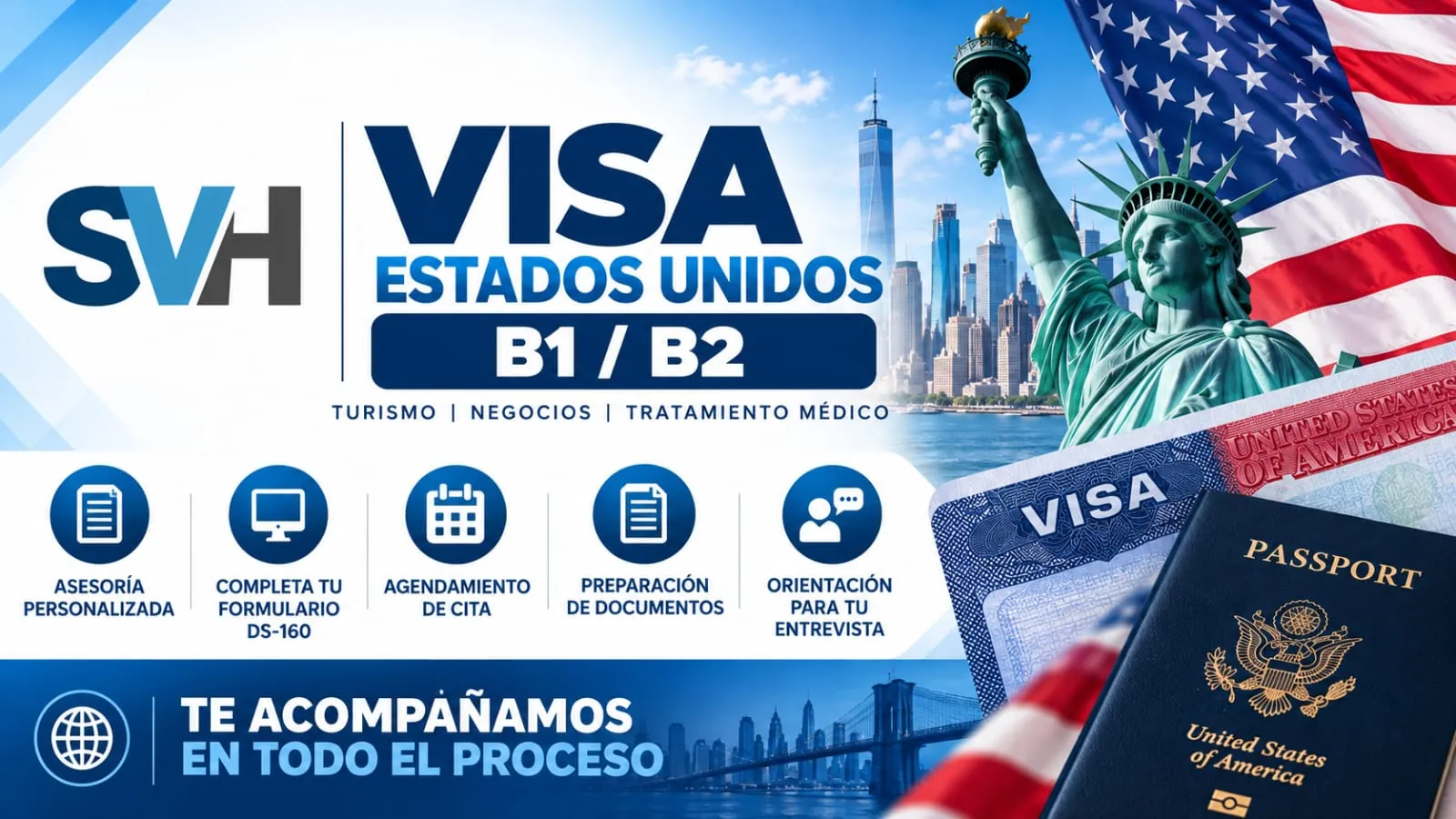 Promoci&oacute;n de visa de Estados Unidos B1/B2