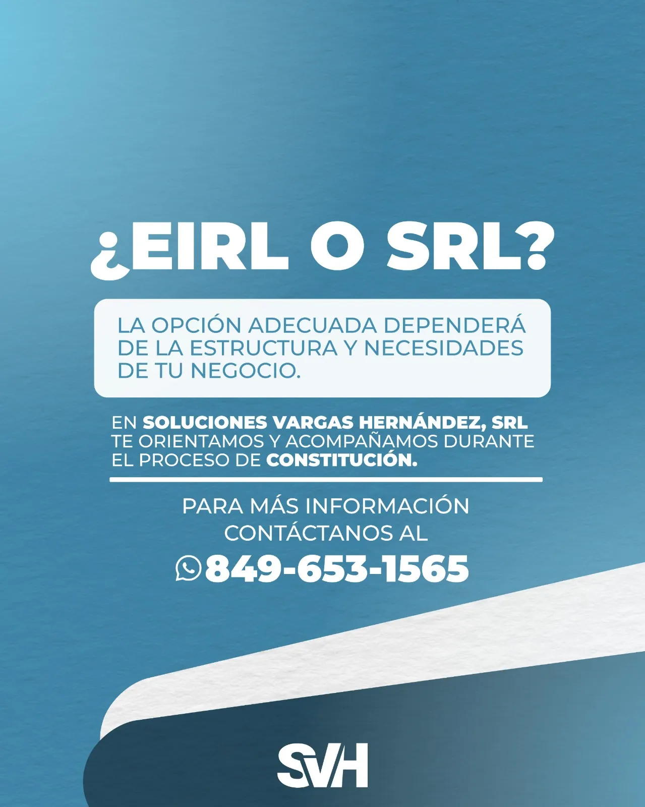 Promoci&oacute;n para elegir entre EIRL o SRL
